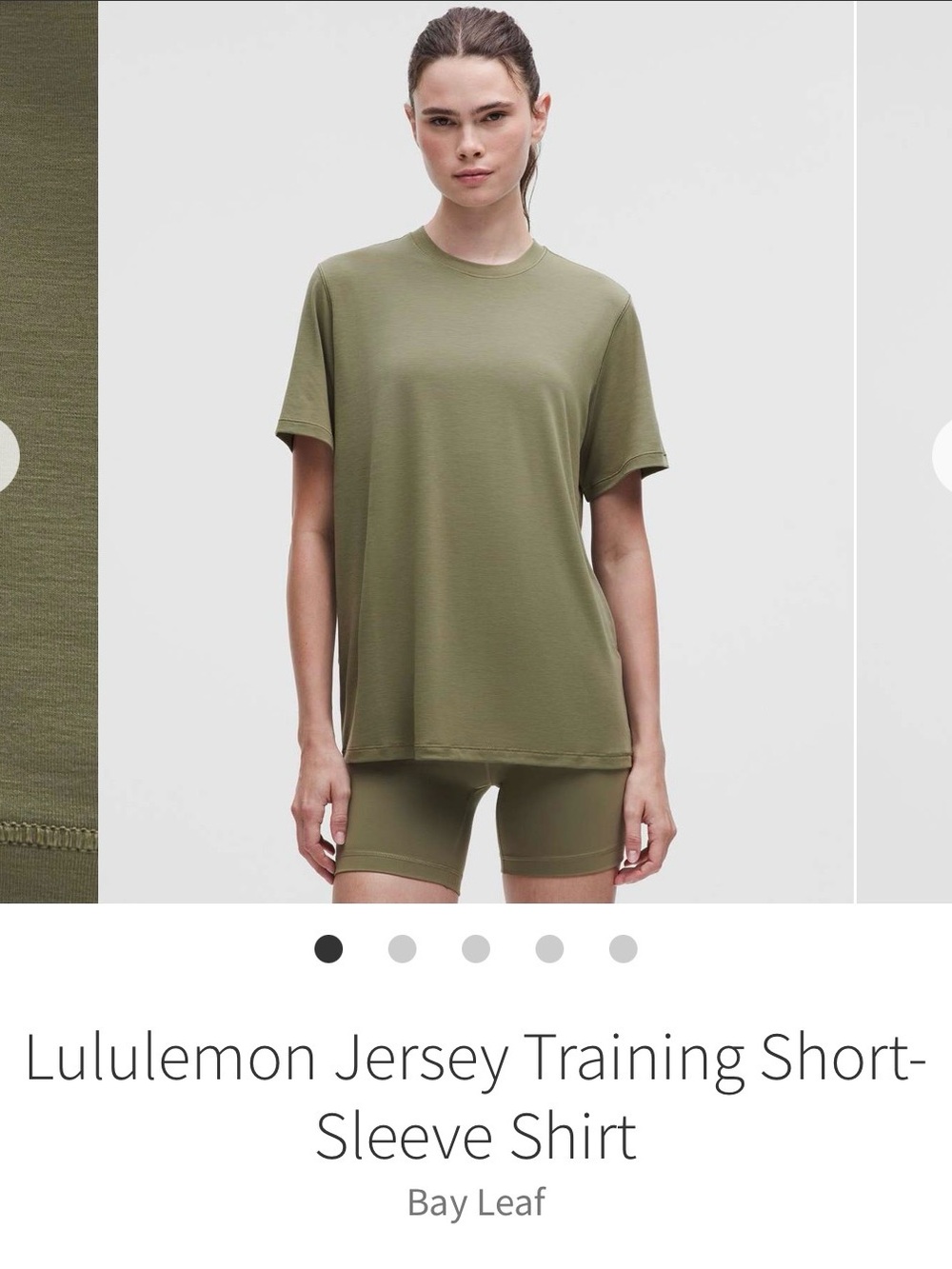 lululemon Jersey Training Short-Sleeve Shirt - Bay Leaf